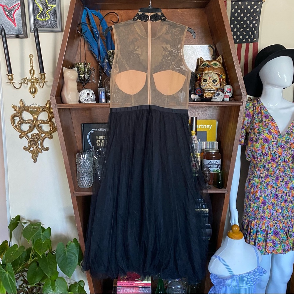 Forever Unique - High Neck Midi Tulle Dress - Women’s Medium - Picture 6 of 7